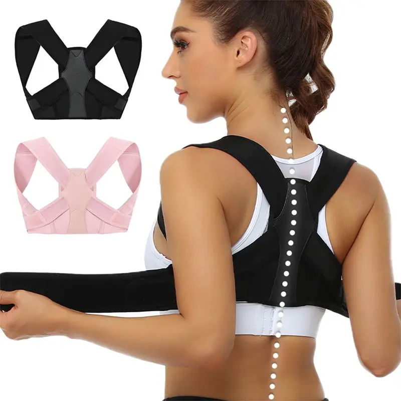 Adjustable Posture Corrector for Men & Women, Posture Trainer, Breathable Upper Back Support Brace, All-Day Wear, Casual Style, All Seasons