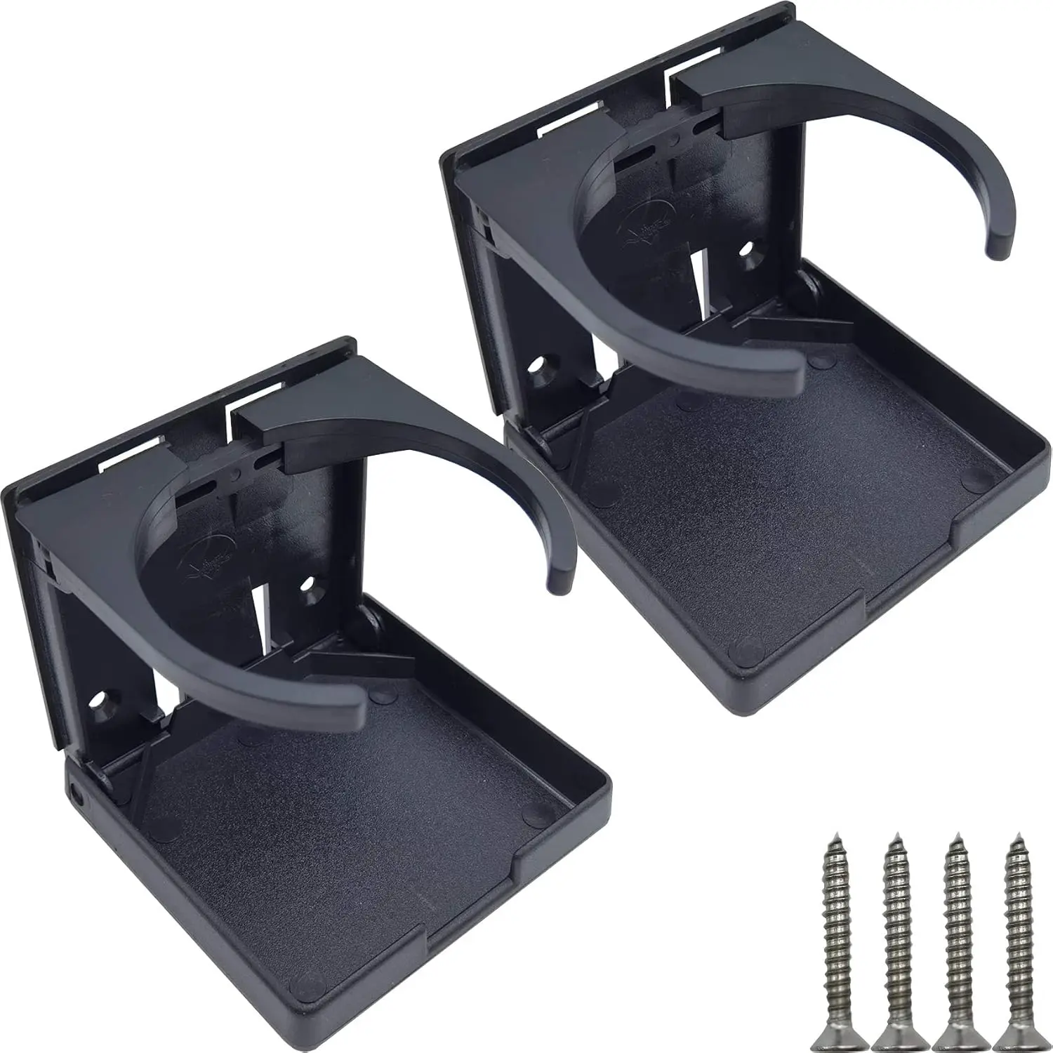 2 count Cup Holder Folding Drink Holders  Cup Holder for Caravan   RVs  Marine Boat  Office