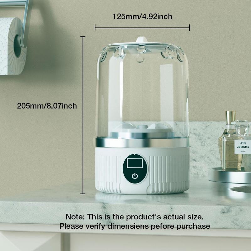 Mini Compact Multifunction Washing Machine for Handkerchiefs, Towels, Lingerie, Baby Clothes and Socks, 3 Washing Modes for Apartments, Dorms, Camping and Travel