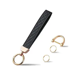Minimalist Wristlet Keychain  Minimalist Wristlet Keychain for Women, Key Ring Holder with Anti Loss D Ring and Wrist Strap, Portable Key Accessory for Daily Carry