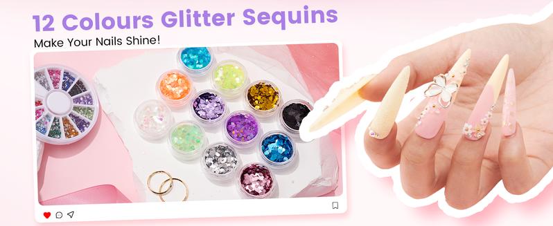 Nail Kit for Beginners with Everything: Practice Nail Hand Acrylic Set Professional Powder Liquid Starter Kits with Drill U/V Lamp in Cosmetic Gift Bag for Salon Home (Pink)