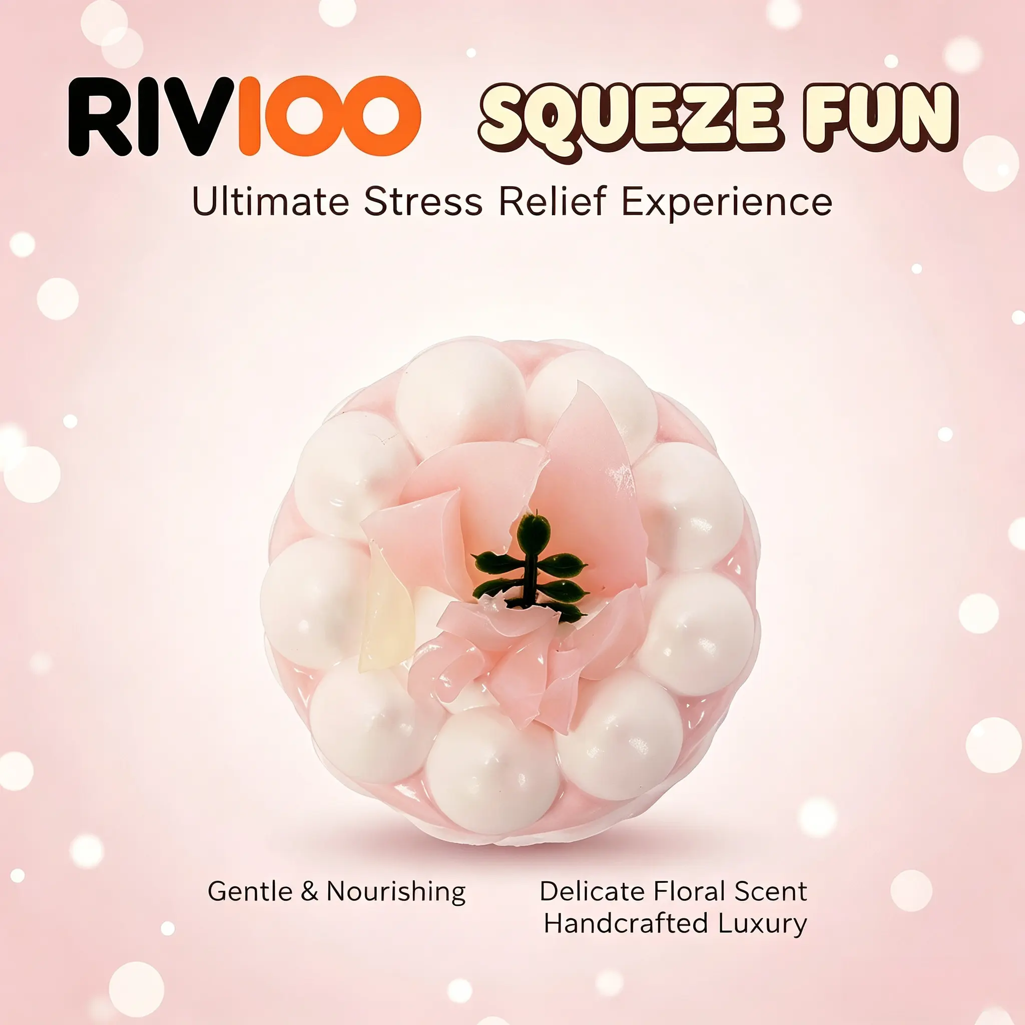 RIVIOO Internet celebrity creative food grade silicone pinch peach Q bomb decompression pinch toy decompression artifact toy