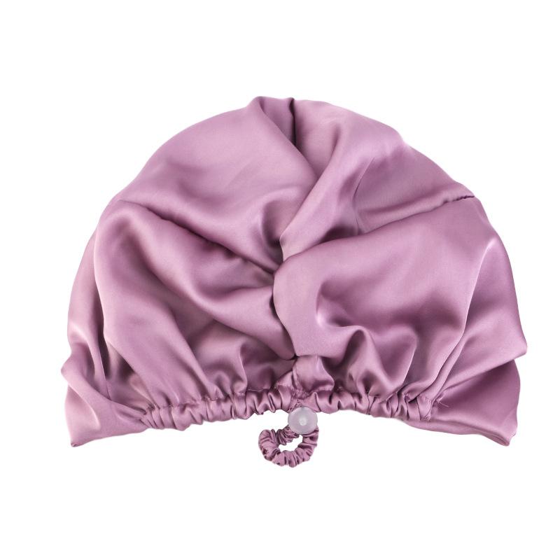 Adjustable Buckle Satin Sleep Cap, Cross Design Hair Protection Bonnet