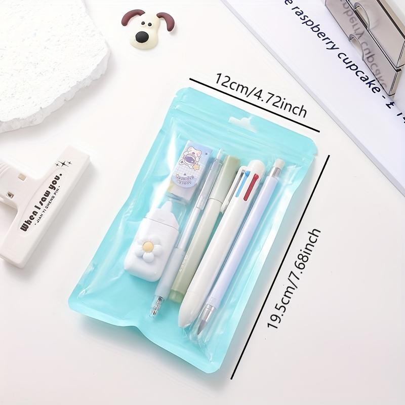 6/12/18 Pcs Stationery Set, Includes Neutral Pens, Erasers, Six-Color Ballpoint Pens, Multifunctional Writing Tools, Ballpen Set, Perfect Office & Study Supplies for Christmas gift