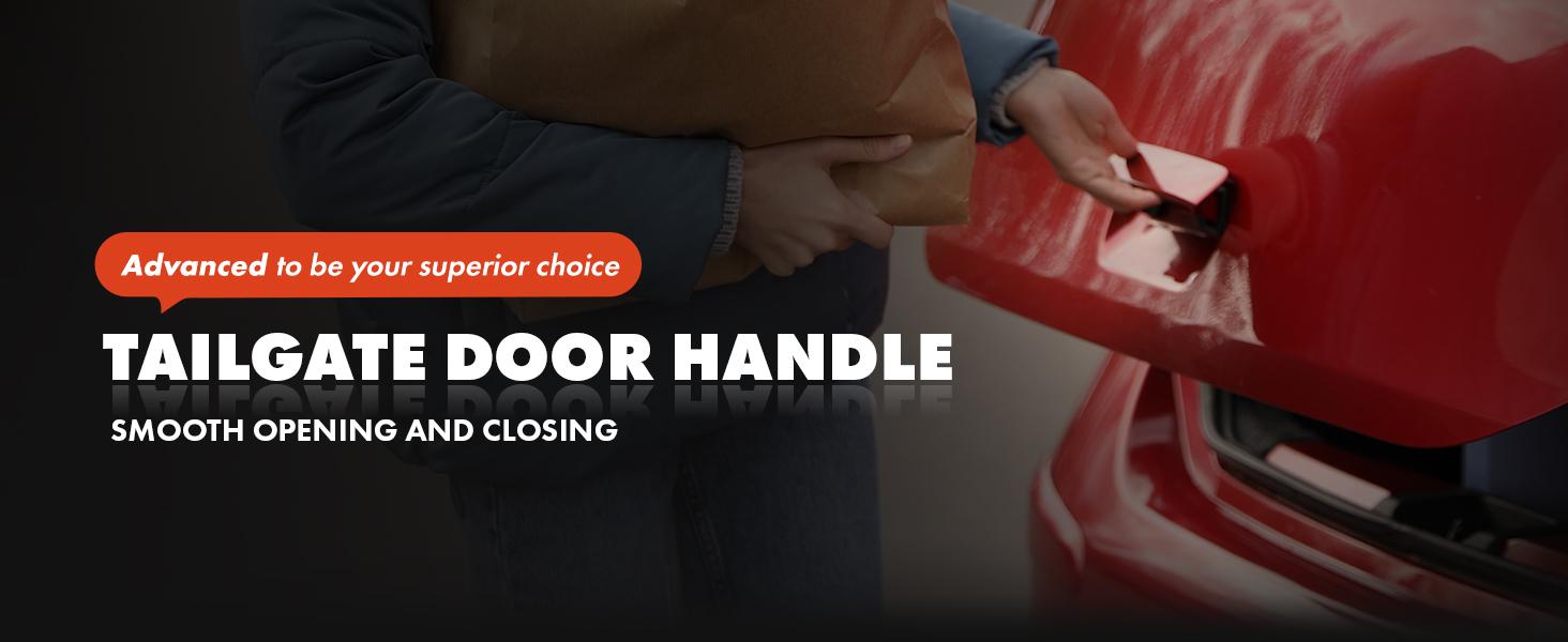 Tailgate Handle & Bezel Assembly - Compatible with 1999 2000 2001 2002 2003 2004 2005 2006 2007 Chevy Silverado GMC Sierra 1500 2500 3500 - #         15997