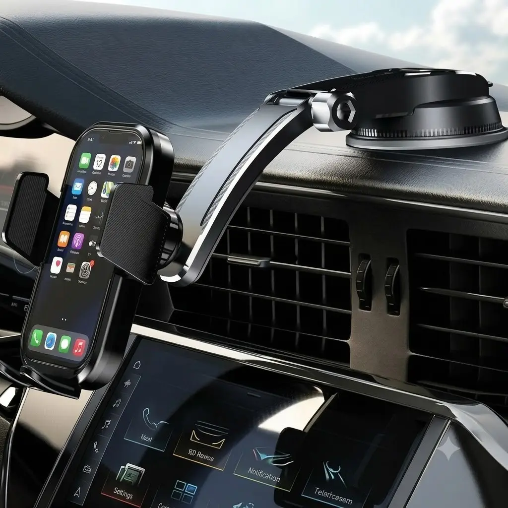 999x Vacuum Cup Car Phone Holder, Strong Adhesion Dashboard and Vent Mount, Compatible with iPhone/android, Halloween Christmas Special
