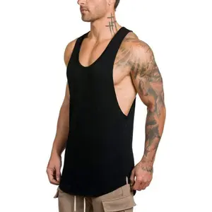 Men's Gym Bodybuilding Stringer Tank Top Workout Muscle Cut Shirt Fitness Sleeveless Vest