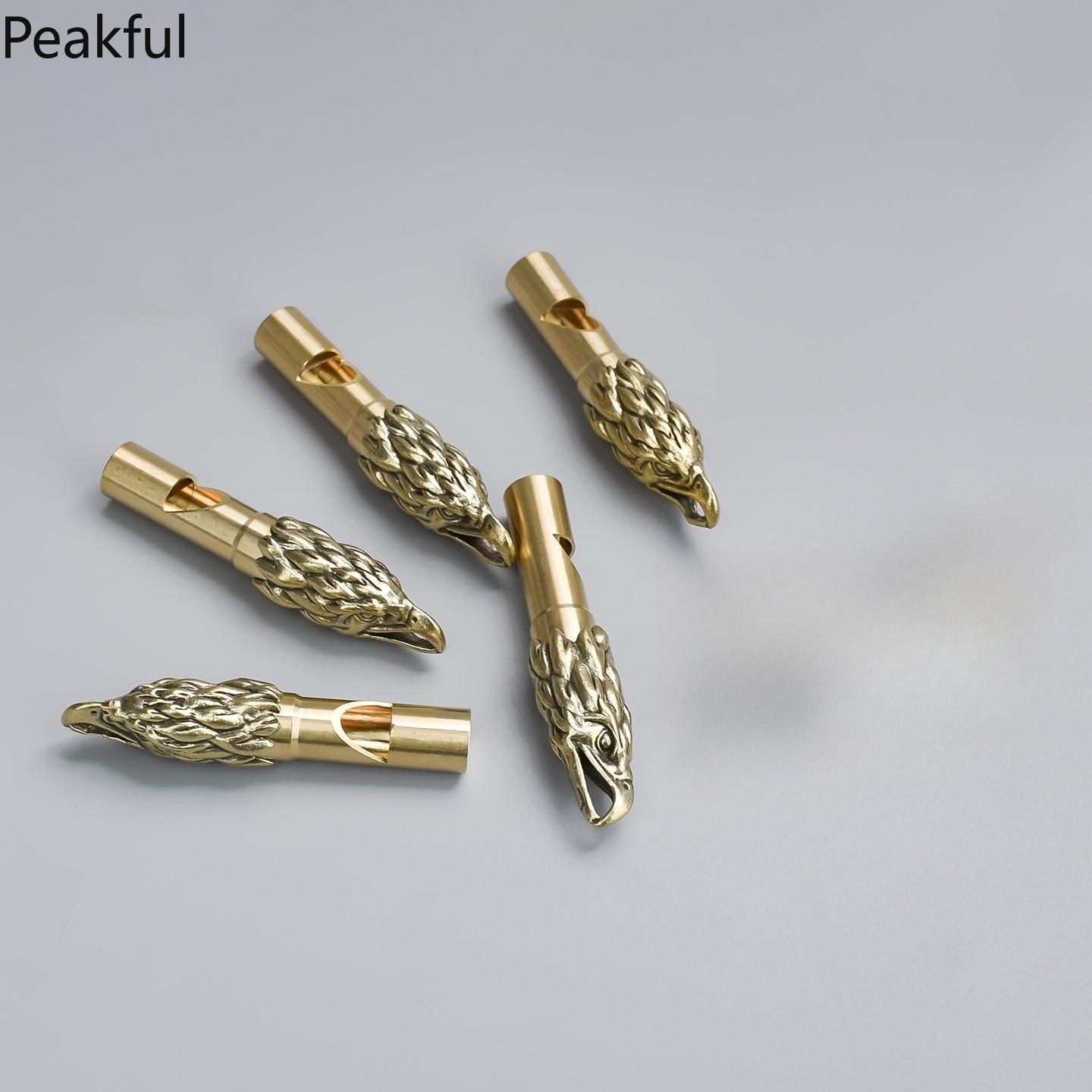 Handcrafted Eagle Head Keychain – Vintage Brass Whistle Pendant, Unique Eagle Design, Perfect for Keys, Bags, or as a Decorative Gift, Stylish Accessory for Outdoors & Adventure Enthusiasts