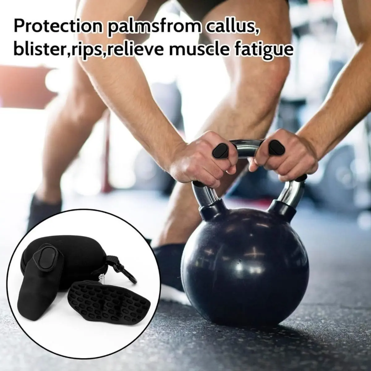 Ergonomic Silicone Gym Grips, Anti-Slip Hand Protection Pads, Ideal for Pull-Ups and Weightlifting, Breathable Workout Palm Guards, Fitness Accessories