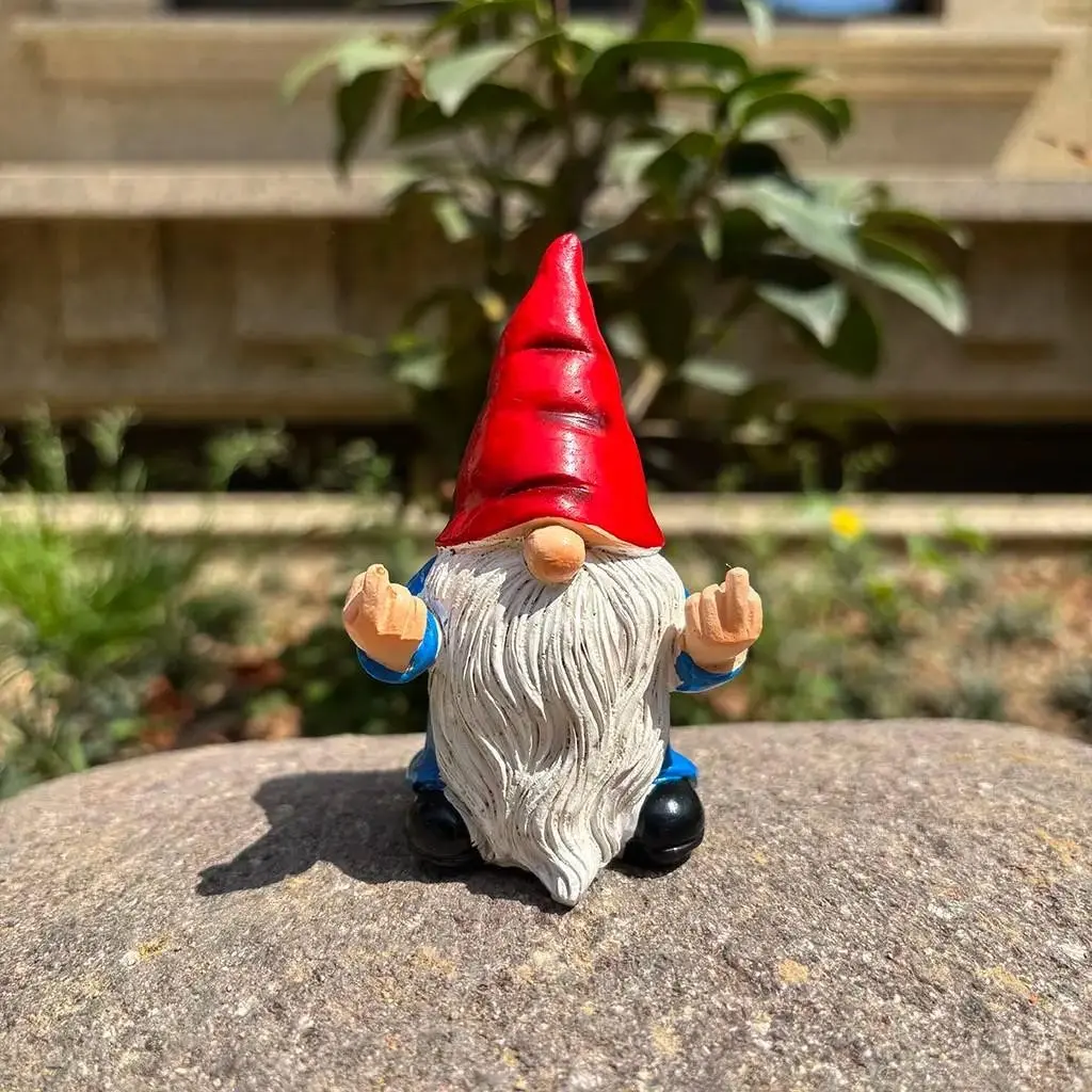 Resin Craft Decorative Statue, Cute Home Decoration Accessory, Unique Resin Art Collectible, Perfect Gift for Any Occasion, Garden Gnome Sculpture