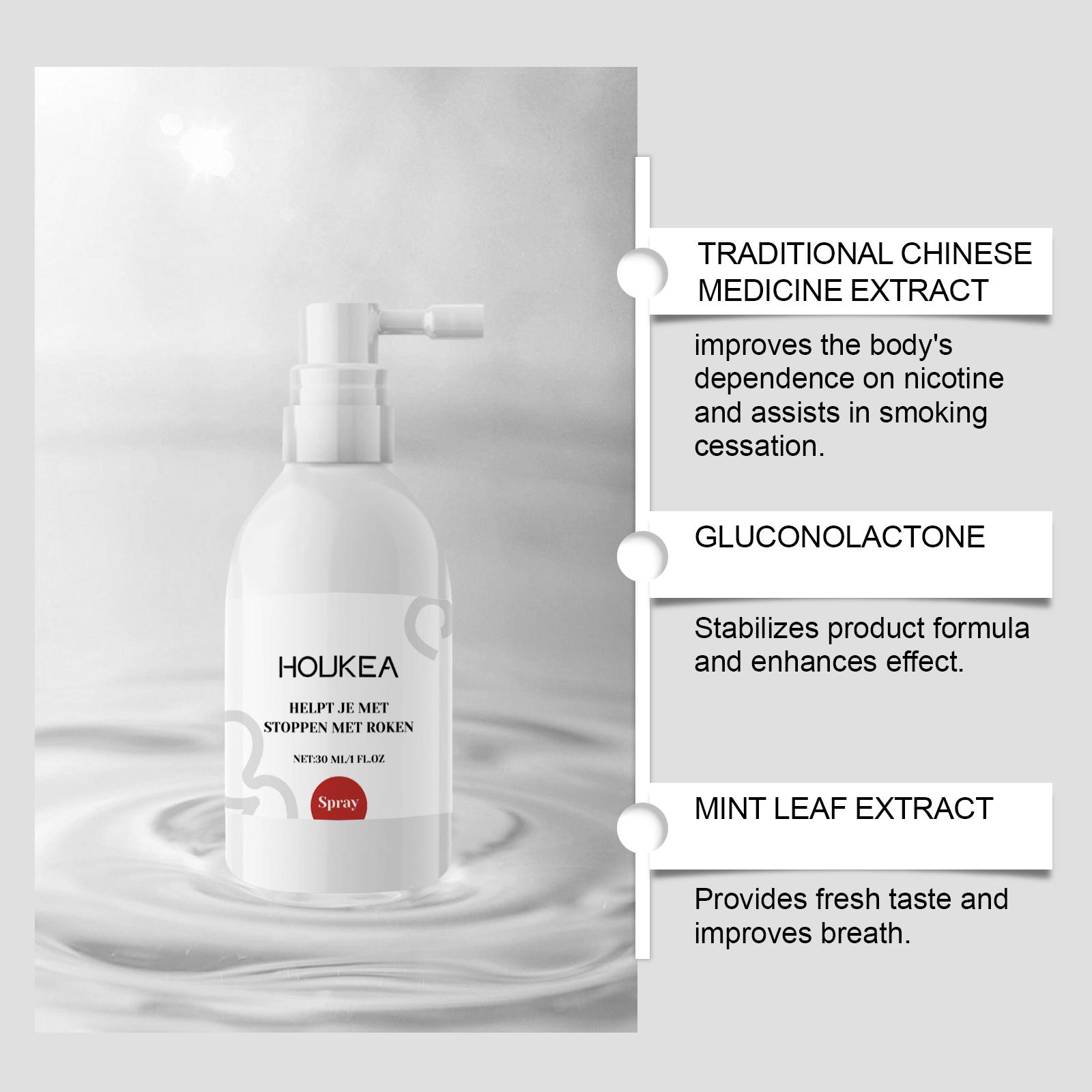 Houkea Oral Odor Spray Gentle Long-lasting Easy Odor Removal Fresh Natural Spray