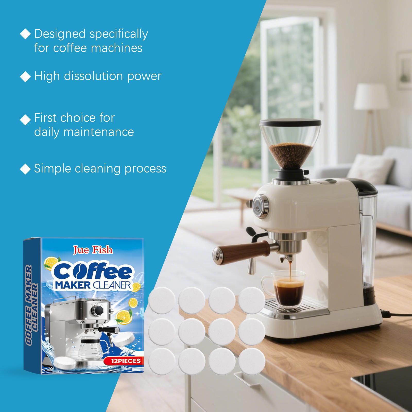 Jue Fish Coffee Machine Cleaning Tablets, Coffee Machine Stain And Scale Removal Filter Screen Cleaning, Household Universal Cleaning Tablets