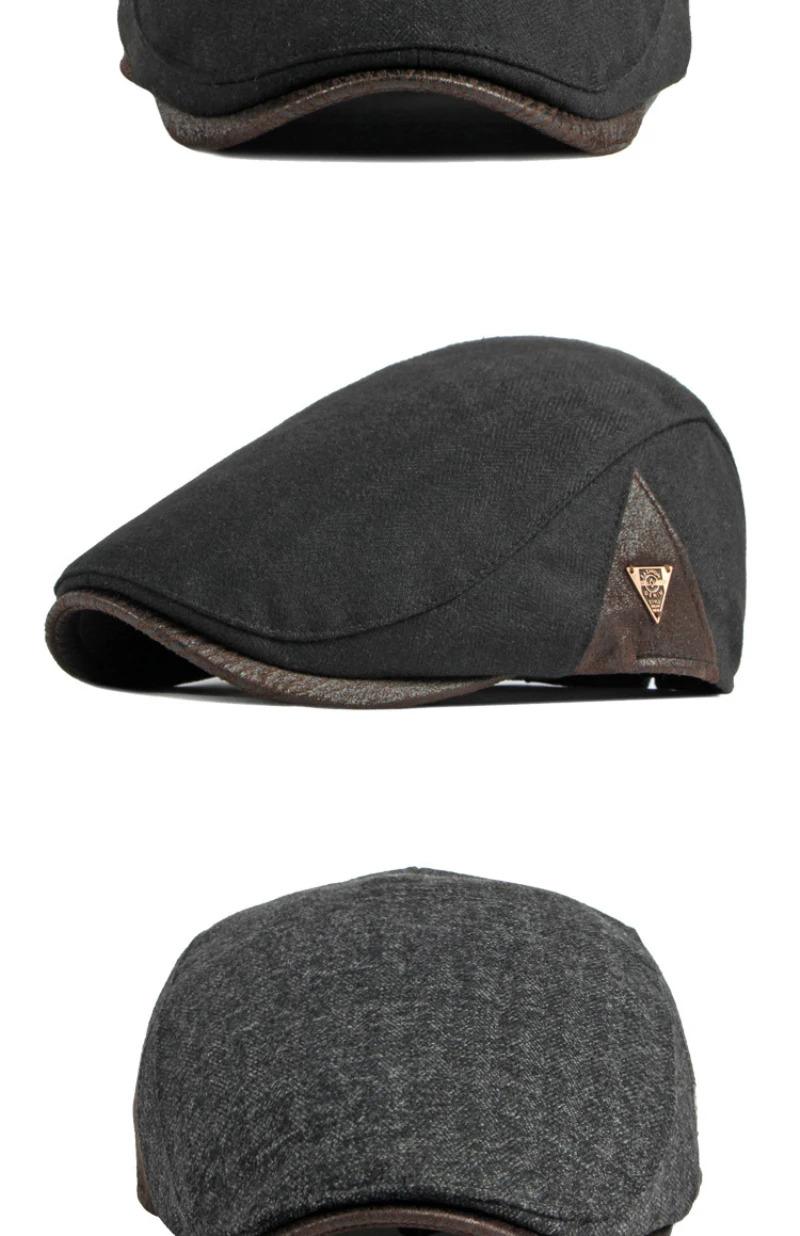 HT3963 Berets 2023 New Beret Cap Men Women Autumn Winter Hat Male Female   Flat Cap Vintage Artist Painter Beret Hat