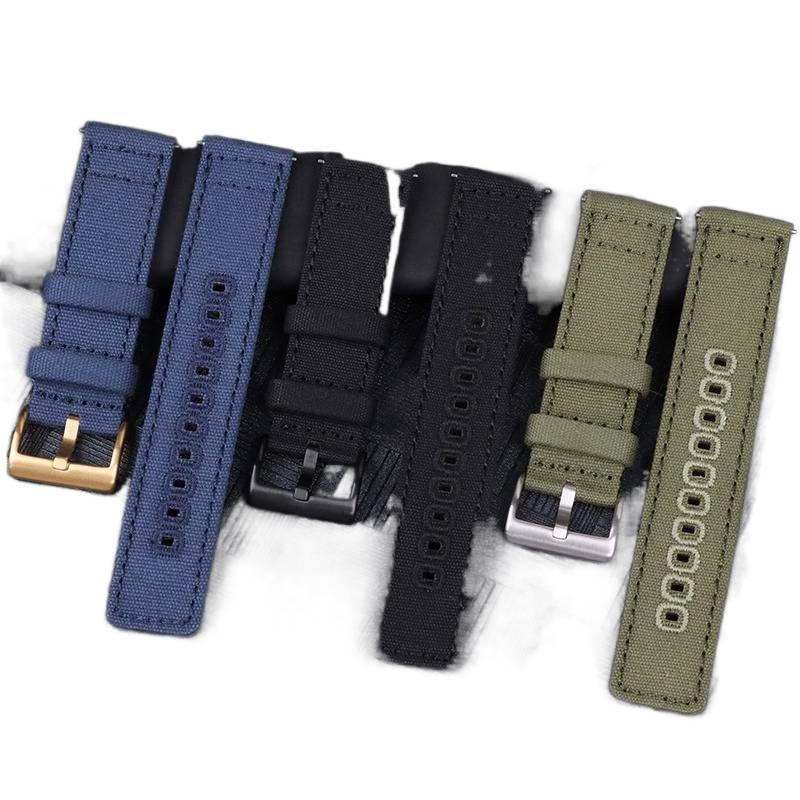 Suitable for Huawei GT5 watch strap, single-loop woven quick-release nylon strap, Samsung Galaxy nylon canvas strap