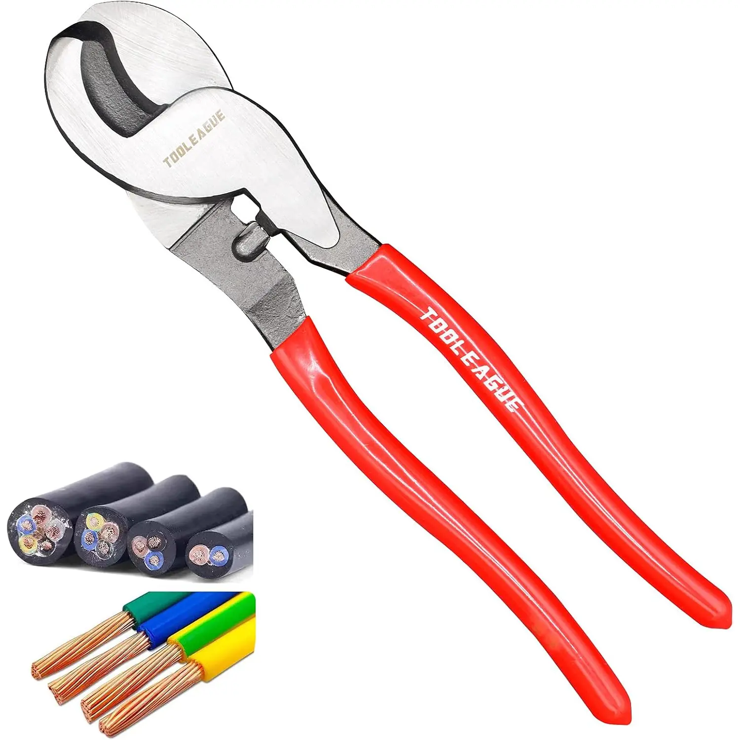 10 inches Cable,Duty Cable Cutting Plier, Red