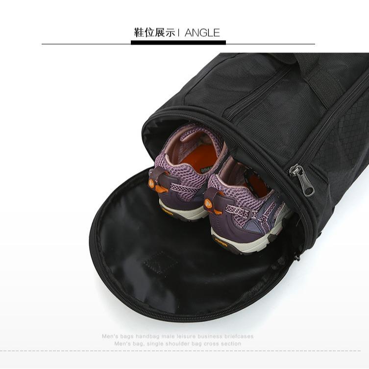 Sports bag Cylinder swimming fitness bag Shoulder travel bag Luggage bag Yoga Taekwondo barrel bag gym