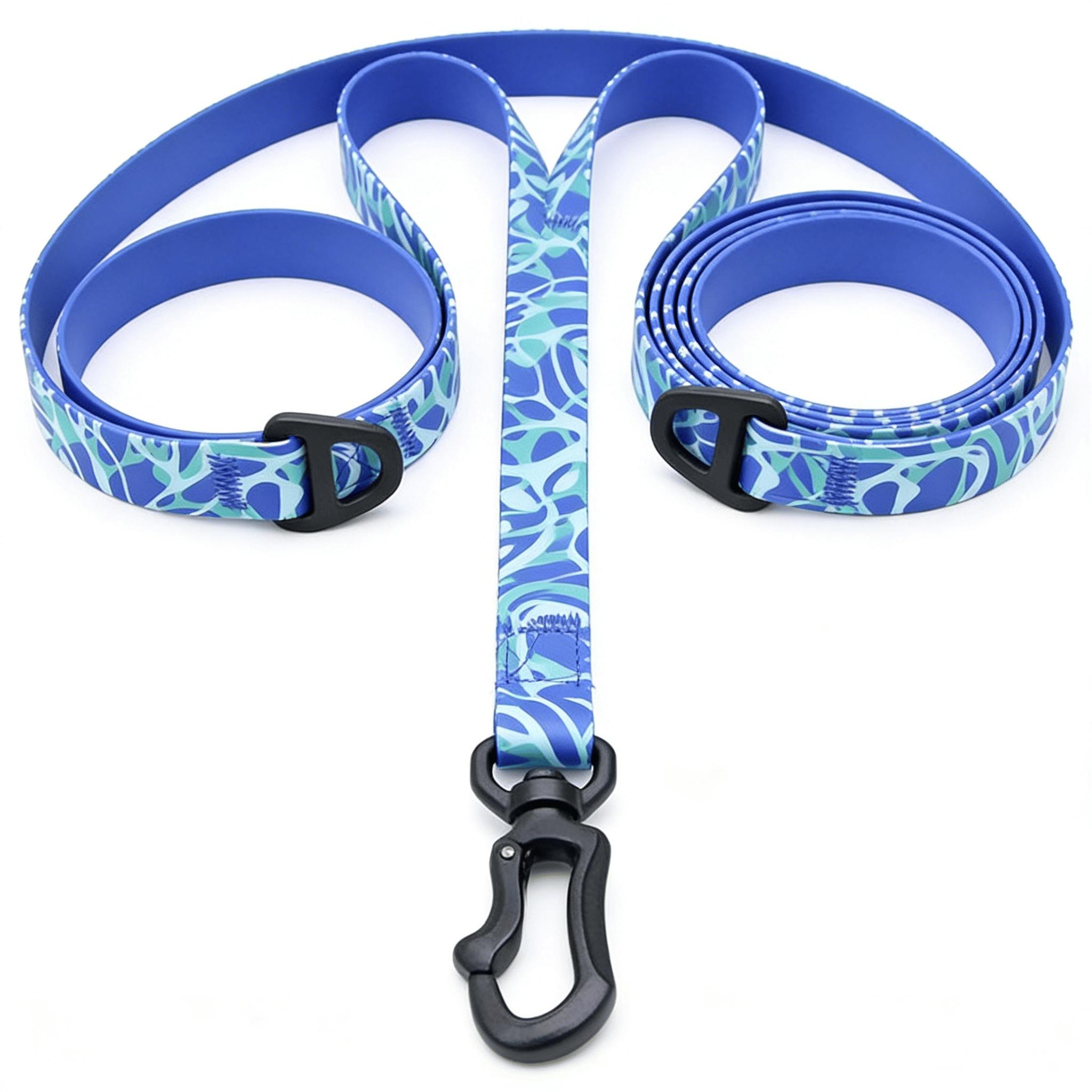 Trendy Waterproof Dog Leash & Collar Set - Heavy Duty PVC for Ultimate Pet Comfort swivel freedom harness