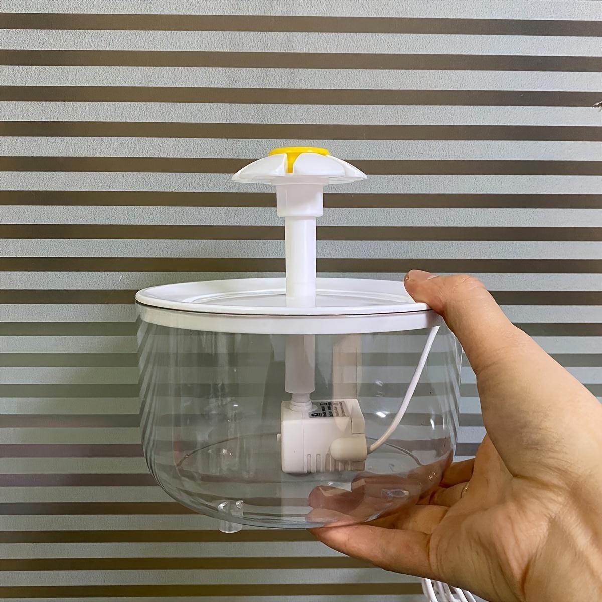 Clear Pet Water Fountain, USB-Rechargeable Automatic-Circulation Cat Water Dispenser, Indoor Cat Drinking Fountain, Automatic Water Feeder, Pet Drinking Supply Gift