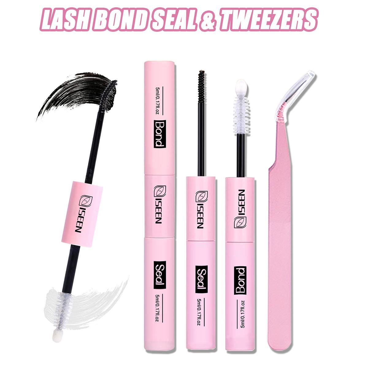 Eyelash Extension Tool Kit, Including Eyelash Bond and Seal, Eyelash Bond Glue, Eyelash Adhesive, Remover, Curler, Brush & Tweezers for DIY Lash Application, Gentle Eye Makeup Tools, Compact Cosmetic Set, Multifunctional Makeup Brush, Includes Lash Tools
