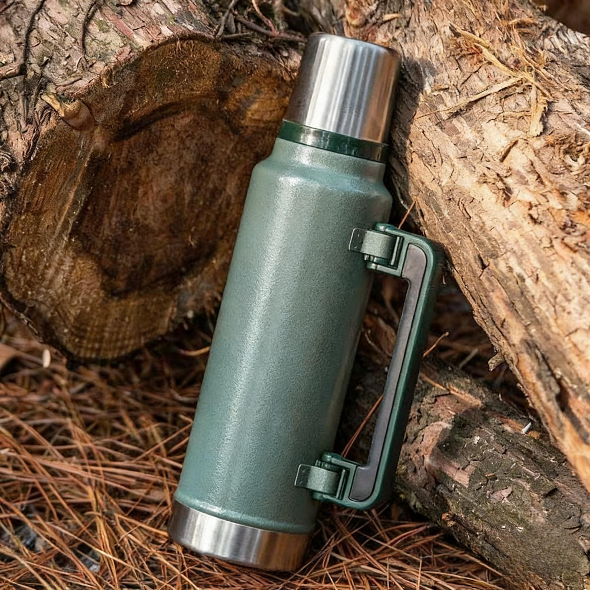 Large Capacity Stainless Steel Thermos, Household Vacuum Flask, Portable Camping & Travel Kettle,1900ML-64oz