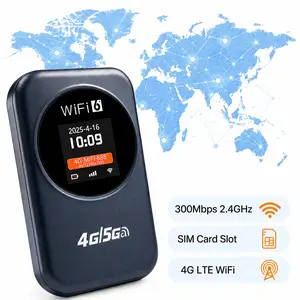 4G Portable WiFi Hotspot, Mobile Hotspot Travel Router 300Mbps, 3000mAh Battery, Portable WiFi Hotspot for Travel, Business, Commuting, Rental Apartments, and Multi-Device Internet Use