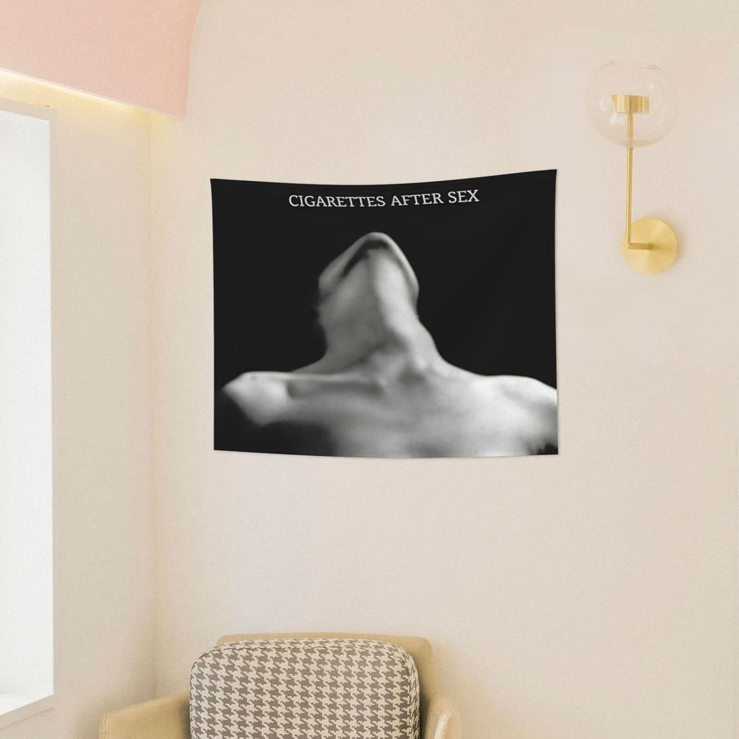 Cigarettes After Sex Tapestry Funny Tapestrys Meme Tapestries Wall Hanging Art Poster for Bedroom Living Room