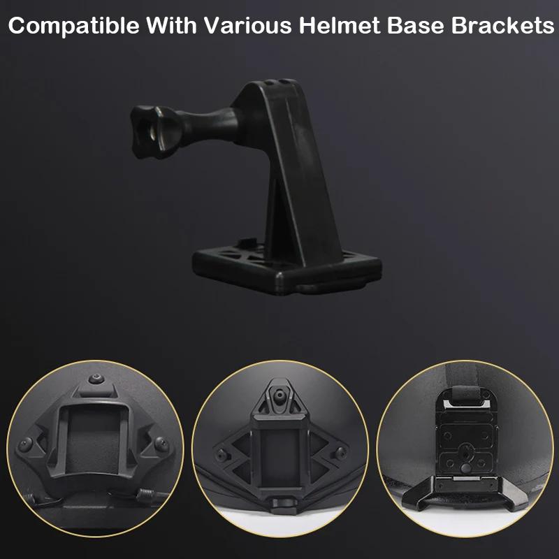 Helmet Base Adapter Holder ABS For FAST/MICH/NVG Helmet GOpro Action Camera Mount Fixed Install Airsoft Helmet Accessories