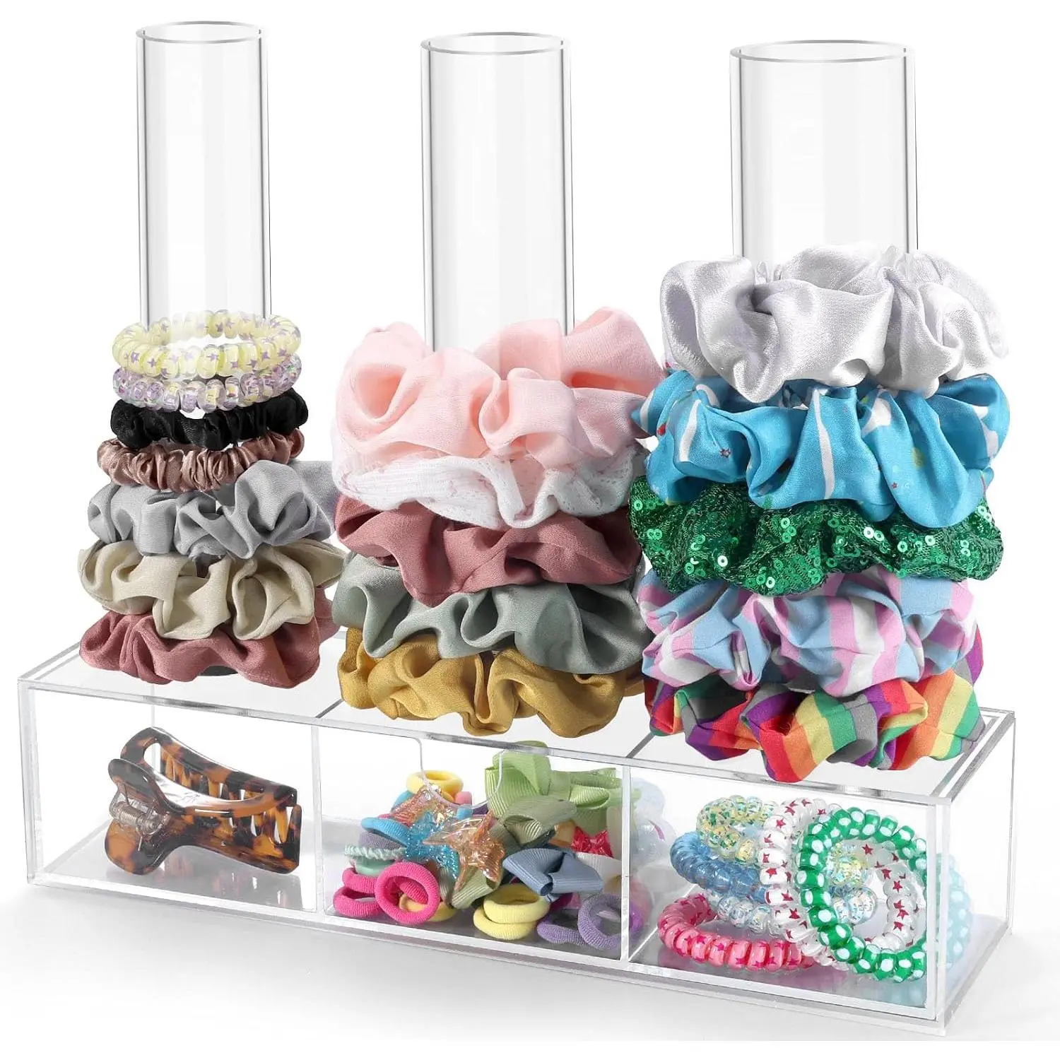 Scrunchie Holder Stand Clear  Organizer