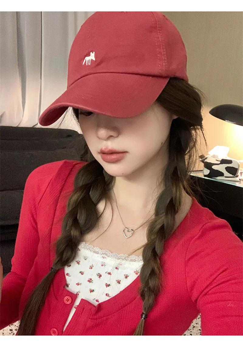 Fashion Cartoon Fox Embroidery Baseball Caps Men Women Snapback Hip Hop Hat Summer Breathable Sun Gorras Unisex Streetwear Bone