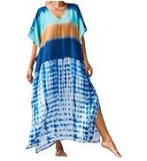 Kaftan Dresses for Women Plus Size Bathing Suit Cover up Vneck Batwing Dress Loose fit Moroccan Caftan mumu Dresses