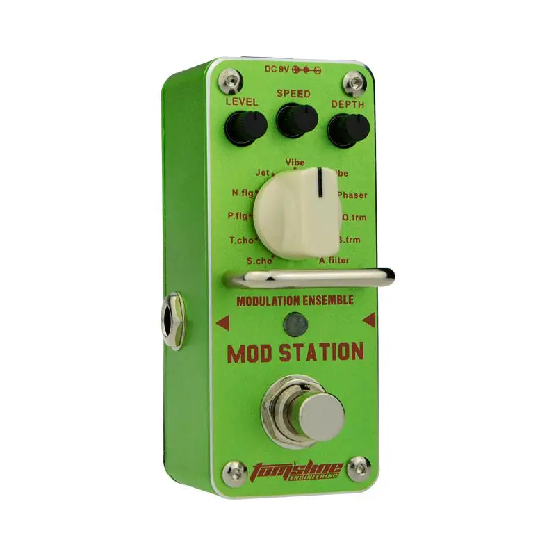 MOD STATION Modulation Effect Pedal with 11 Classic Modulation Effects,   True Bypass Design, Compact Stompbox for Electric Guitar Live Performance & Practice