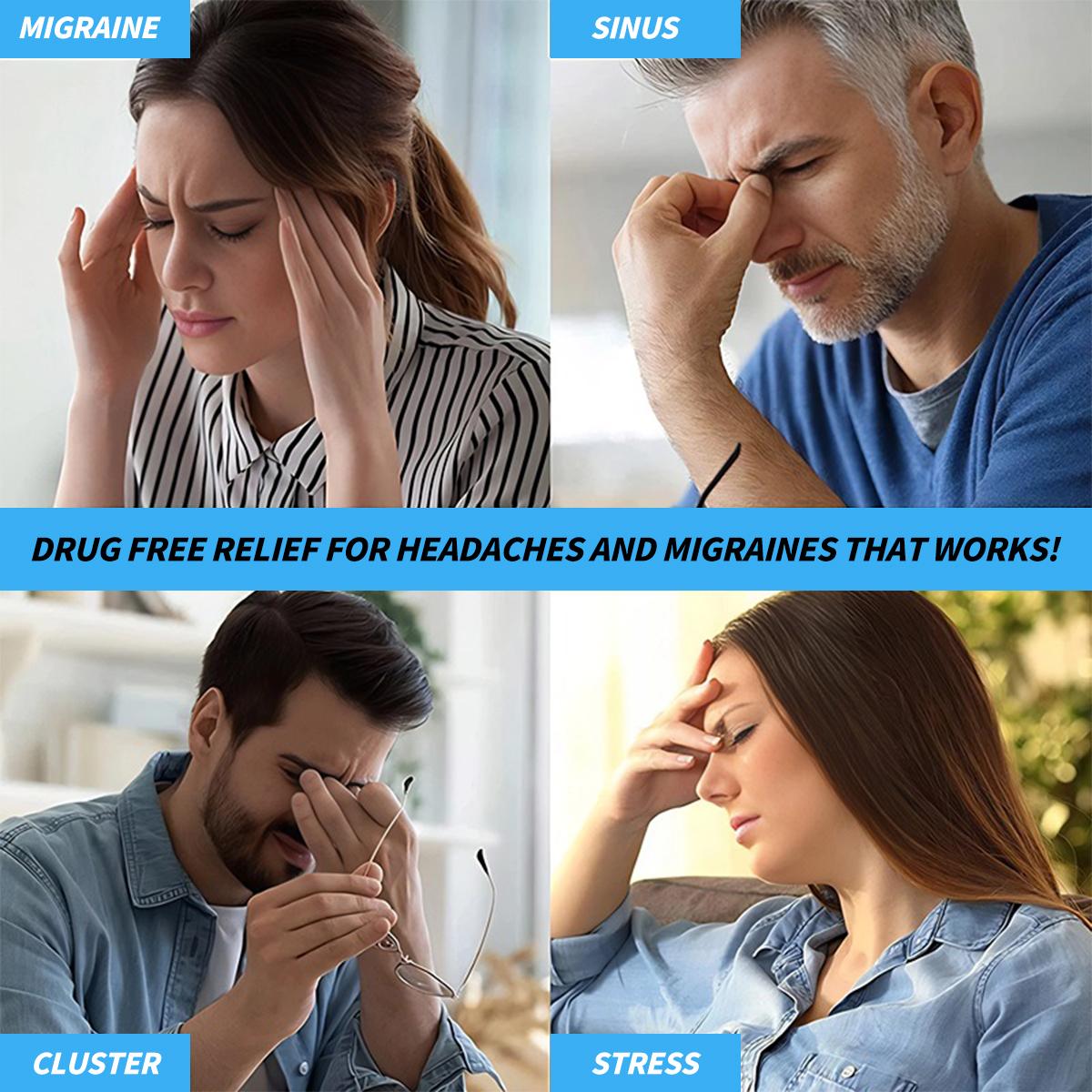 Migraine Headache Relief Cap Gel Ice Head Wrap Hot Cold Therapy for Sinus Puffy Eyes Tension Hangover Stress Relief
