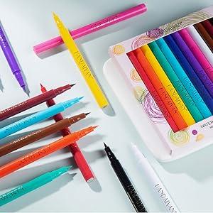 12 Colors Matte Liquid Eyeliner Set Rainbow Neon Waterproof Smudgeproof Long Lasting Gel Eye Liner Christmas Gift Kit for Women All Skin Types - Lipliner