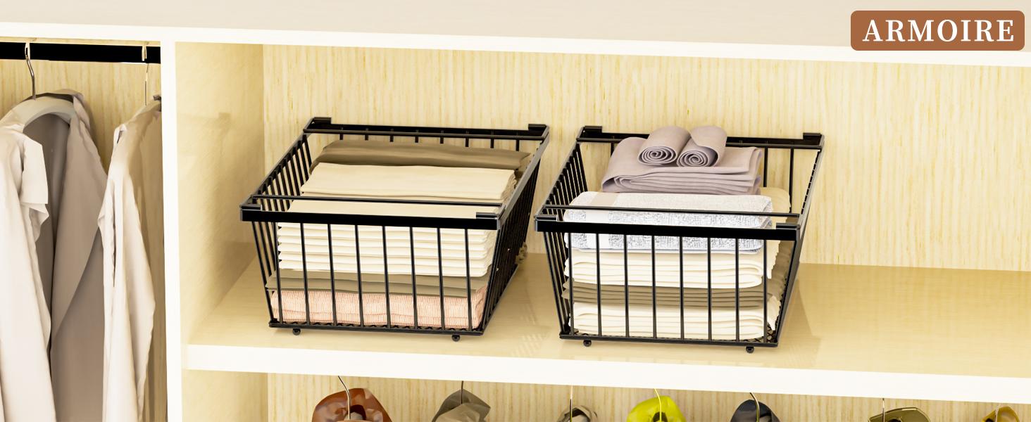 Freezer Organizer Bins ,Leak-Bottom,4 Pack Stackable Deep Freezer Organizer Bins for 5 Cu.FT Small Chest Freezer,organization and,pantry organizers(for 5 Cu.Ft