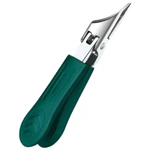 3-Piece Green Eagle Beak Nail Clipper Set – Thick Nail Clipper, Ingrown Toenail Lifter & Nail File | Heavy-Duty Pedicure Kit for Thick & Ingrown Nails, Stainless Steel Grooming Tools for Home or Travel