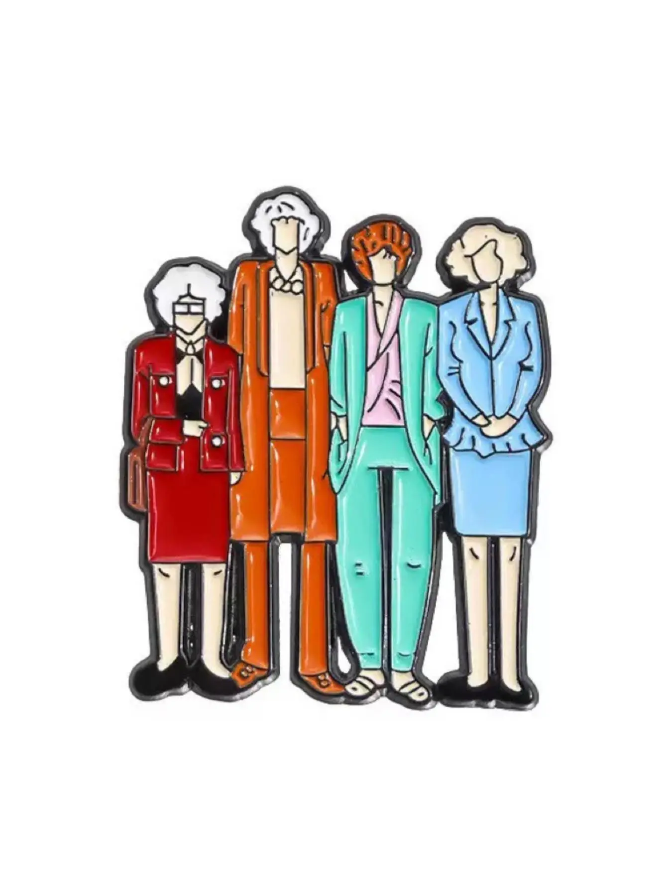 1pc Features Of American TV Shows: Family, Relatives, Patterns, Badges, Personalized Accessories, Alloy Drippers, Cartoon Pins, Elegant Brooch, Exquisite Brooch
