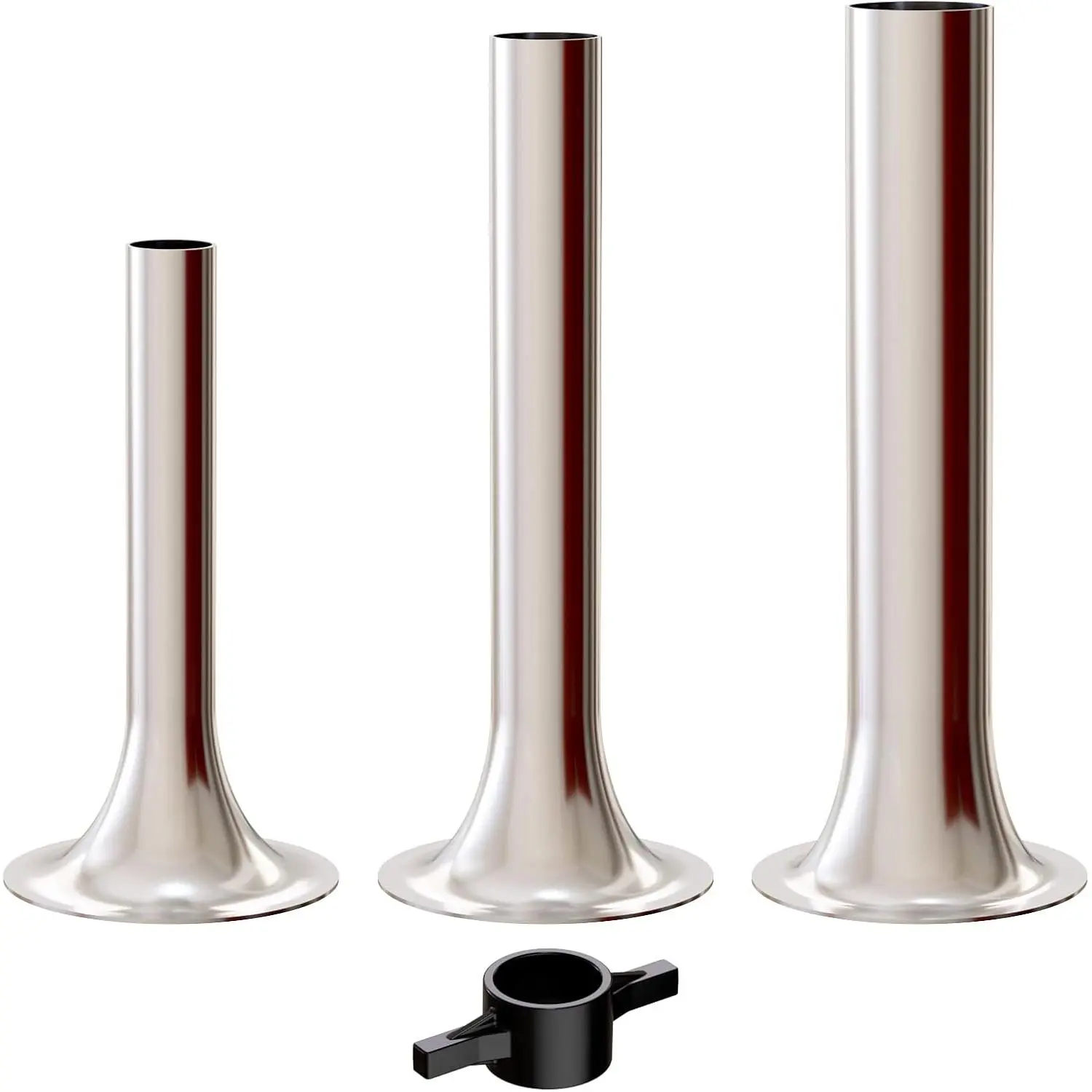 Sausage Stuffer Kit for KitchenAid plastic FGA Food Grinder Attachment, For Kitchen Aid Sausage Attachment, 3 Stainless Steel Stuffing Tubes Plus 1 Retainer Ring