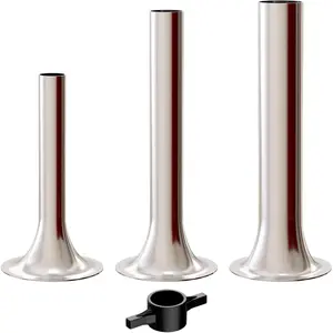 Sausage Stuffer Kit for KitchenAid plastic FGA Food Grinder Attachment, For Kitchen Aid Sausage Attachment, 3 Stainless Steel Stuffing Tubes Plus 1 Retainer Ring