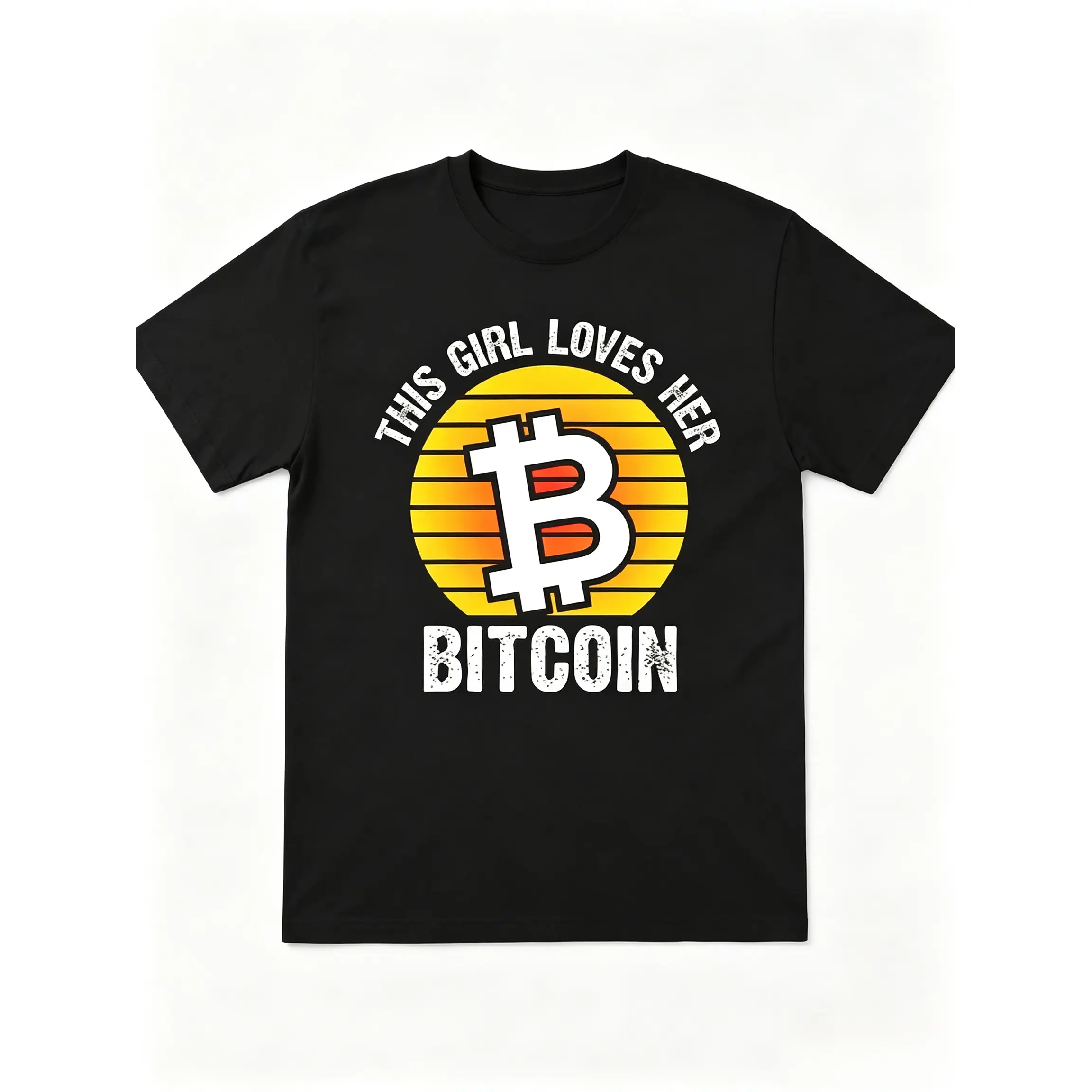 This Girl Loves Her Bitcoin T-Shirt, Crypto Enthusiast Unisex Shirt, Blockchain Developer Graphic Tee, Bitcoin Investor Short Sleeve