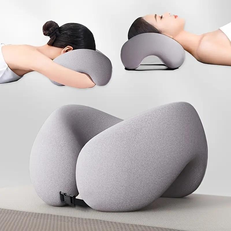 Beauty salon and sleeping pillow face down pillow massage pillow for prone sleeping on bed with headrest, breathable nap pillow, ergonomic memory foam neck pillow for office leisure time, multifunctional exquisite neck pillow suitable for SPA relaxation