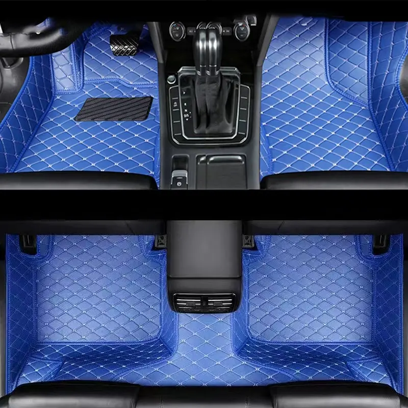 Custom Car Floor Mat For Audi A4 B7 2005~2008 Left/Right -hand Drive Auto Interior Accessories Vehicle Interior Accessories Car Accessory Fashion Diamond Styling Leather Carpet Waterproof Design Full Coverage Automotive Floor Mats Car Foot Mats
