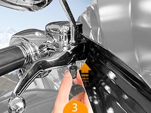 THE WELL KEPT Gloss Black Coffin Cut Handguards For Harley Sportster,Touring,Street Glide,Road King,Electra Glide 2007-2023 (Cable Clutch Style-Large)