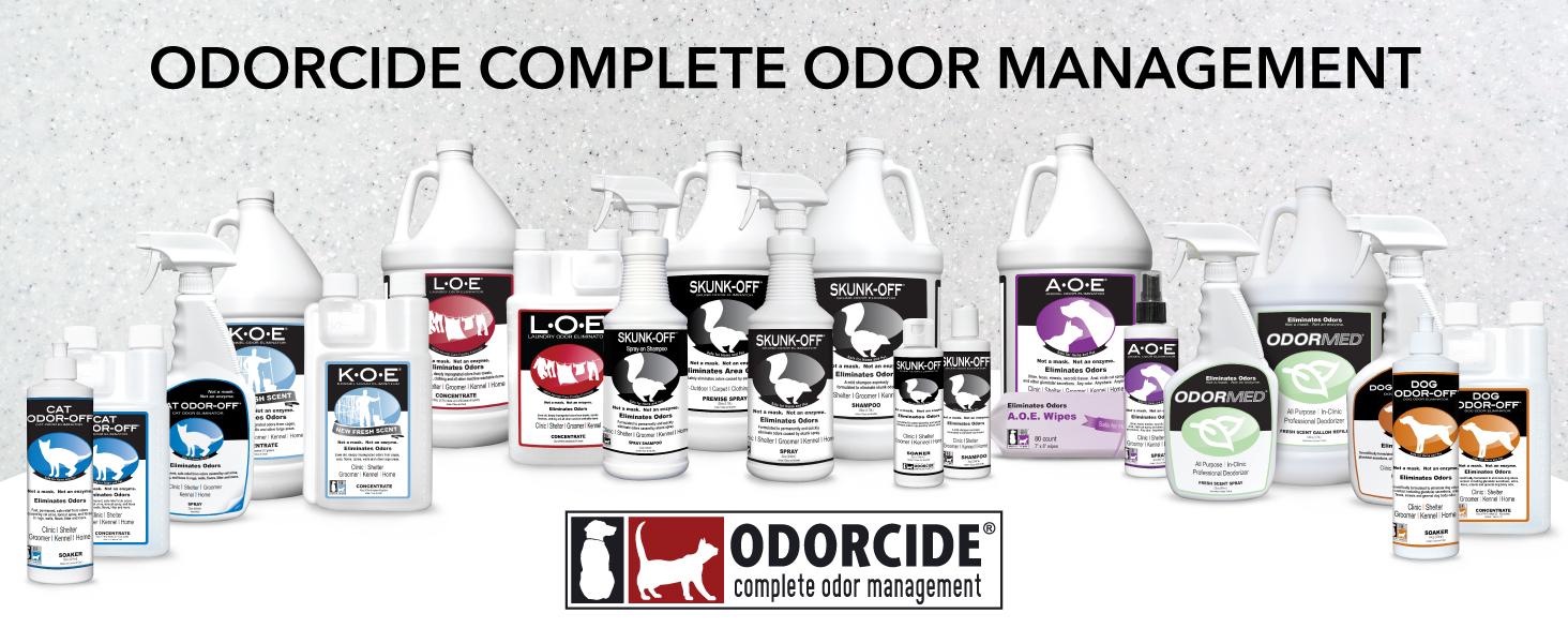 Odorcide K.O.E Kennel Odor Eliminator Concentrate – For Cages, Runs & More – For Home & Kennel w/Safe, Non-Enzymatic Formula (Fresh Scent, 16 oz)