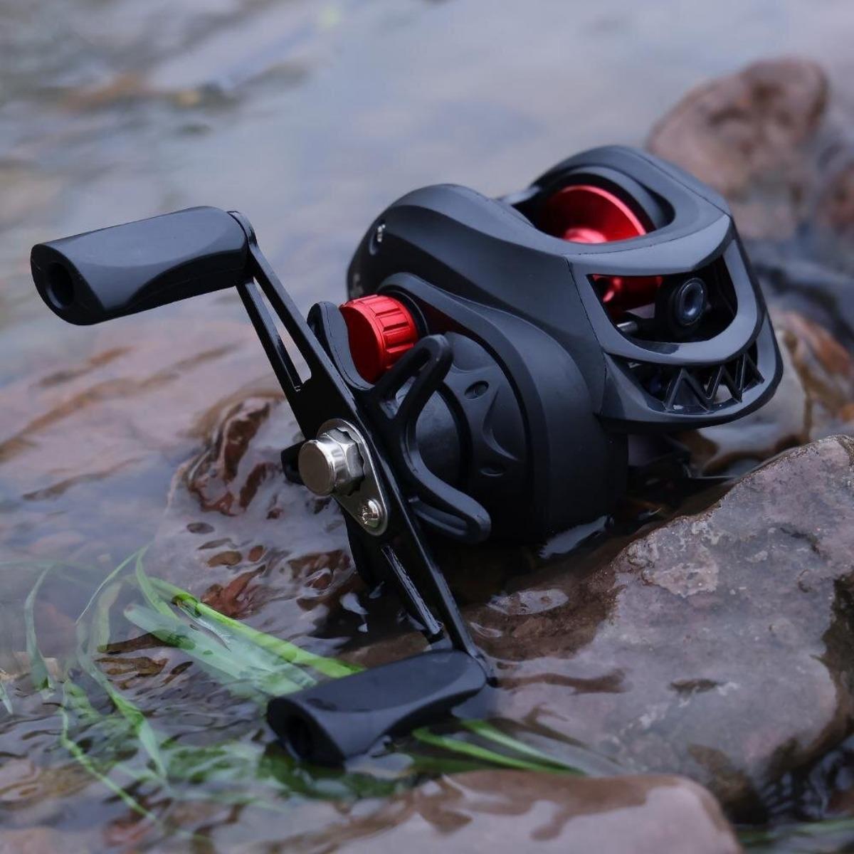 Sougayilang Fishing Reels 4 Color 7.2:1 Ratio Baitcaster Reel Baitcasting Fishing Reels Front Drag Spinning Reel Casting Fishing Reel Outdoor Fishing