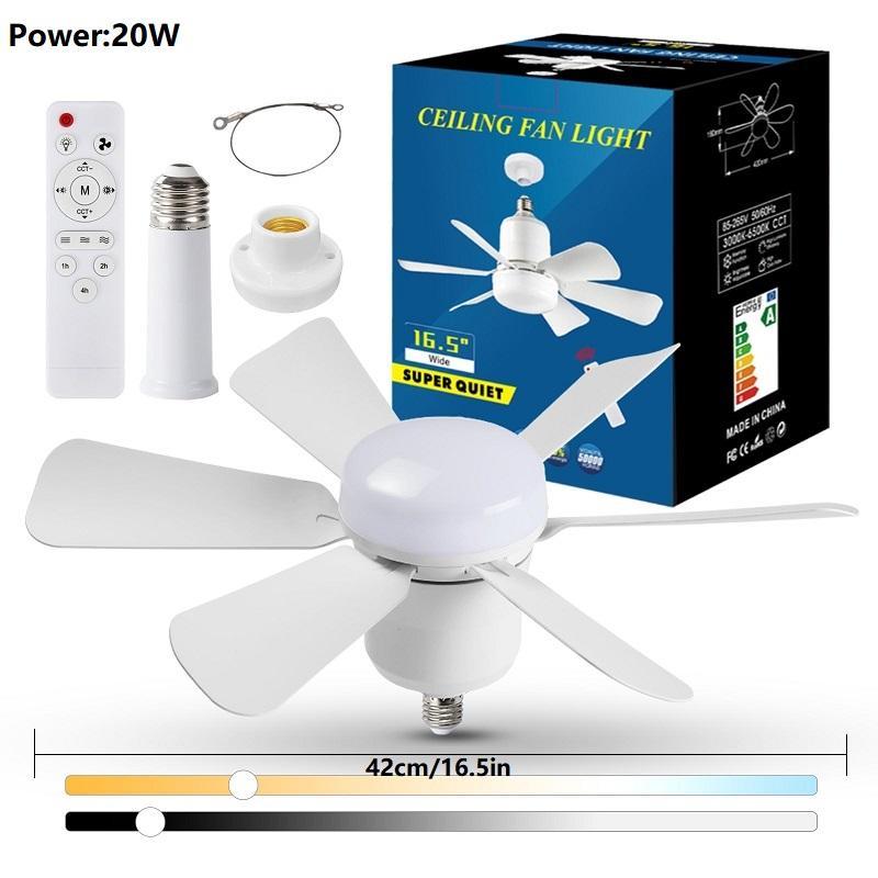 30w Ceiling Fan Light with Remote Control, Pure Copper Dc Motor, Quiet Operation, Reversible Direction, Adjustable Lighting, Suitable for Bedroom/garage, Home Decor Lighting