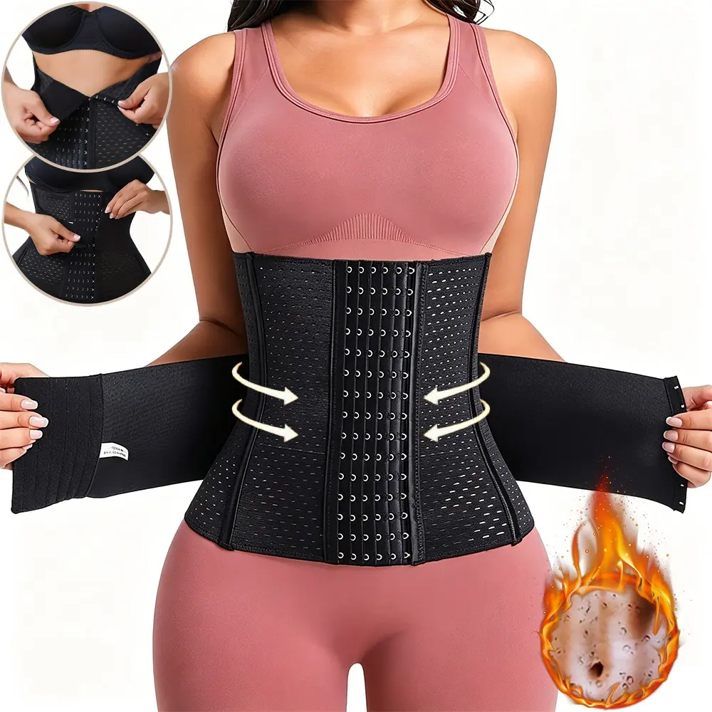 Women's Waist Trainer Corset - Smooth Stylish Activewear Cincher, Tummy Control Body Shape, Everyday Athletic Postpartum Belly Band Faja, Waist Trainer Body Shape