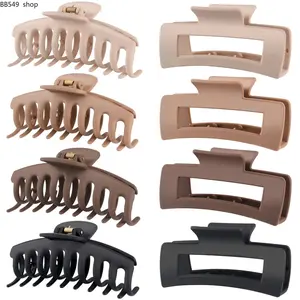 DealsForYouDays AISI HAIR New 4.3 Inch Large Hair Claw Clips for Women Thin Thick Curly Hair, Big Matte Banana Clips paimon Brown Flatclawclip Hairclips Hair Claws Set
