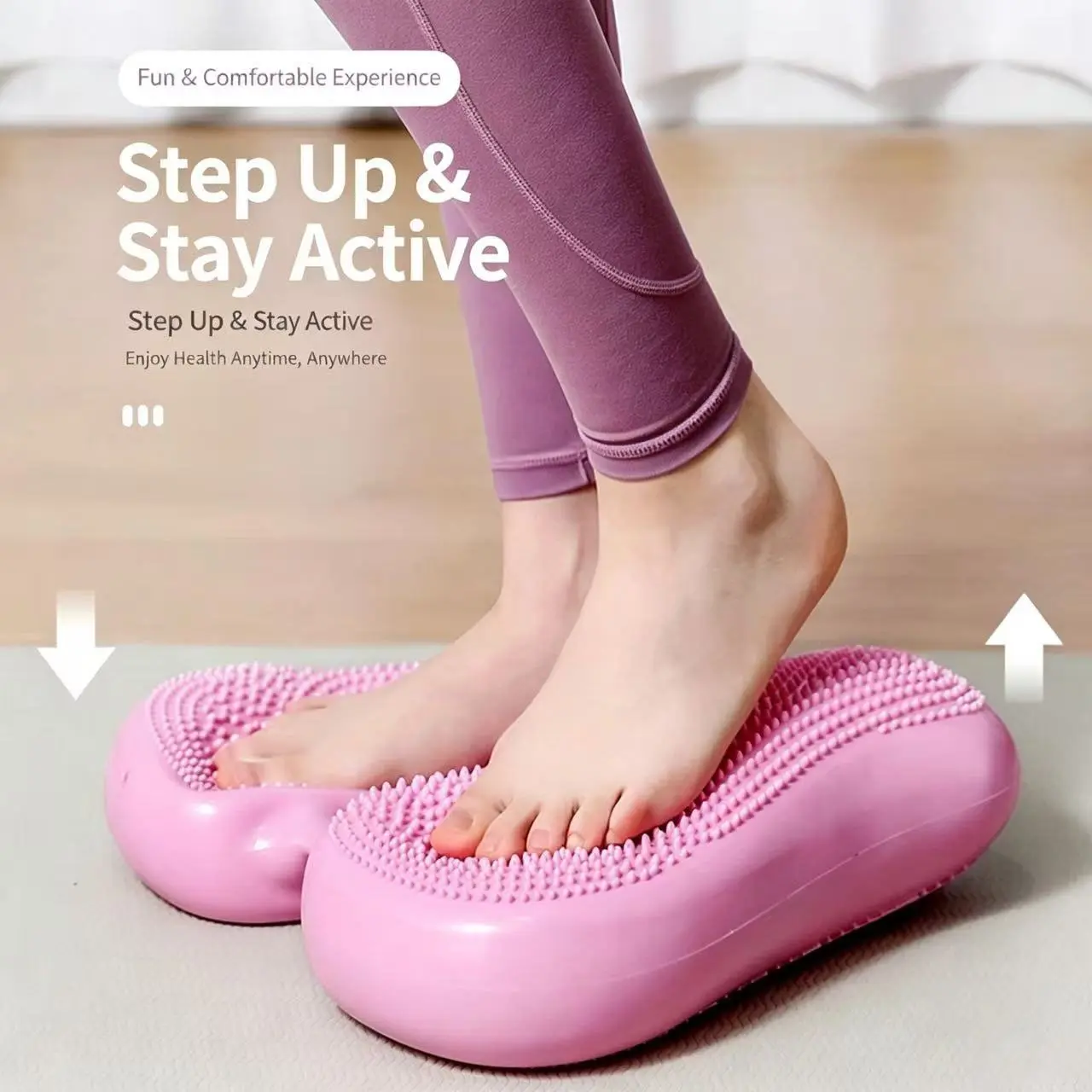 Inflatable Step Aerobics Machine, Home Gym Equipment, Full Body Workout, Yoga, Arm and Leg Massager, Women's Fat Burning Exercise Tool