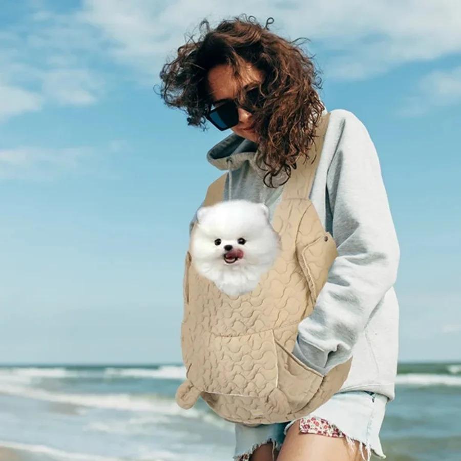 Extra Large Pet Backpack Carrier for Dogs & Cats | Waterproof & Wind Resistant Dog Chest Bag | Portable Outdoor Travel Bag