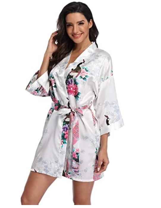 Rayon Robes Women Nightwear Flower Home Clothes Intimate Lingerie Casual Kimono Bath Gown Lady Night Dress Oversize 3XL